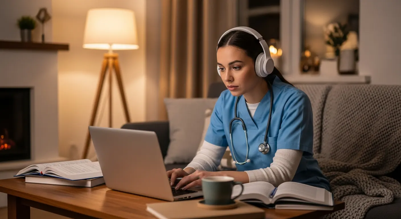 ​Medical assistant studying online
